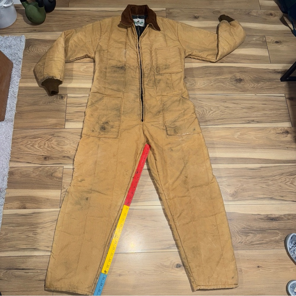 Highland Mills VTG 60s Outdoor Jumpsuit Canvas Coverall Carhart-Like 5’9 34x31 L